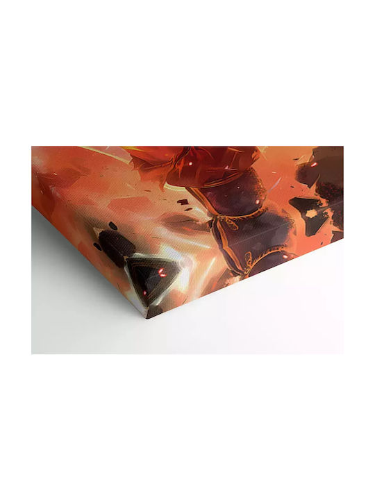 Canvas Painting Dragon Ball Goku In Heat Battle Knv2708 45cm x 65cm