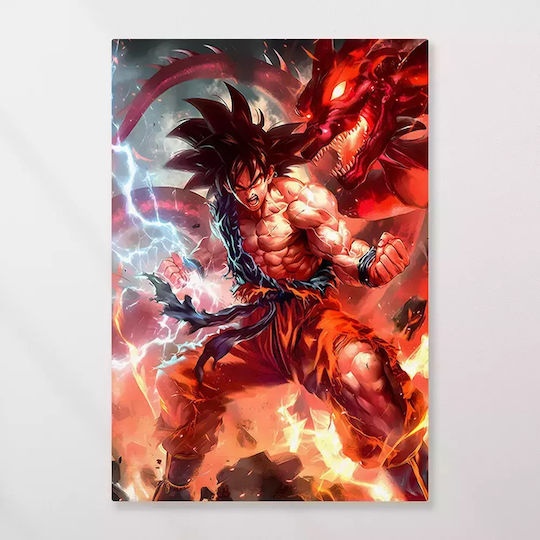 Πίνακας Καμβά Dragon Ball Goku In Heat Battle Knv2708 45cm X 65cm