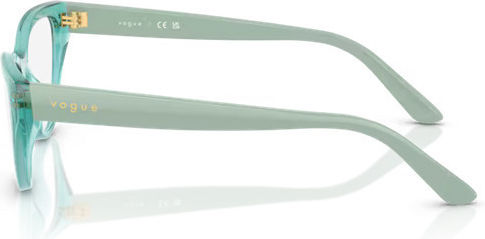 Vogue Kids Acetate Cat Eye Turquoise Prescription Eyeglass Frame VY2035 3192