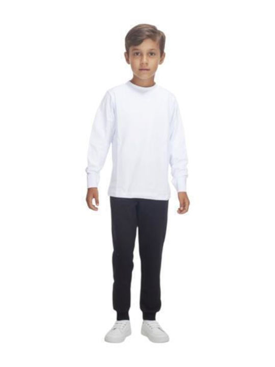 Kids Long-Sleeved White Top