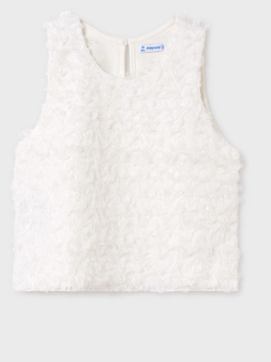 Kids' Shirt Sleeveless Ecru