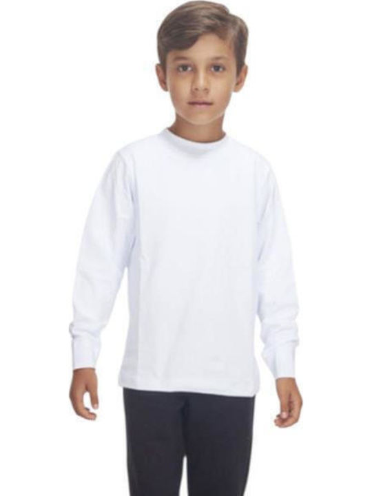 Kids Long-Sleeved White Top