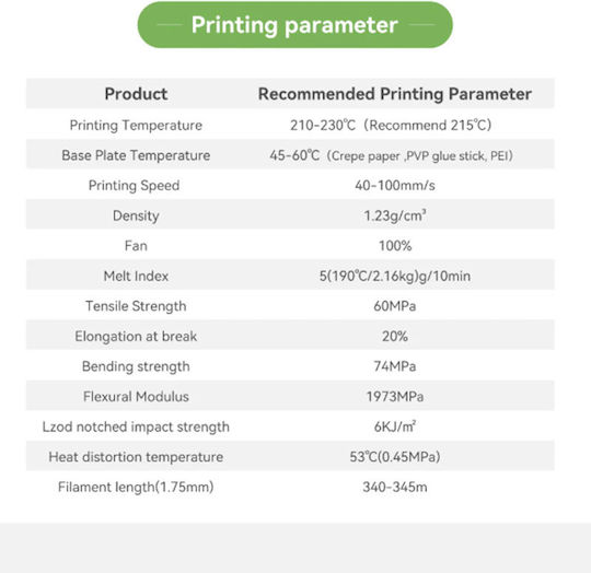 Esun PLA+ 3D Printer Filament 3.0mm Μαύρο 1kg 1τμχ (Spool)