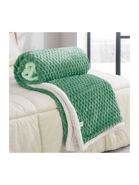 SpitiBazaar Blanket Furry Queen 220x240cm Green