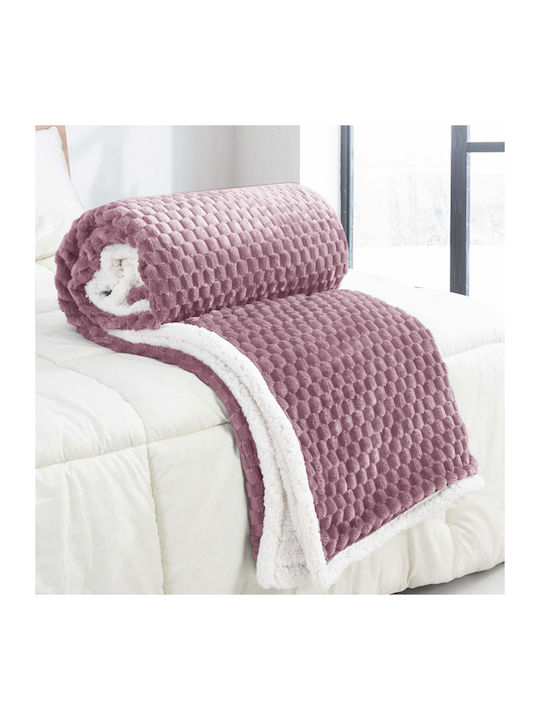 SpitiBazaar Blanket Furry Queen 220x240cm Pink