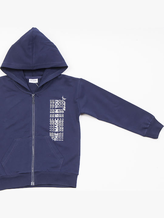 Kids Cardigan with Hood Gray