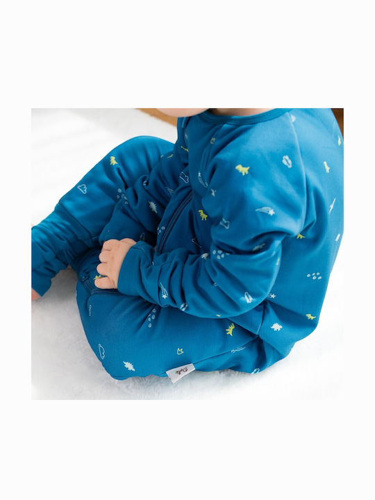 Owli Herbstlich Schlafsack mit Füßen Sleeping Sack 1.5 Tog Dino