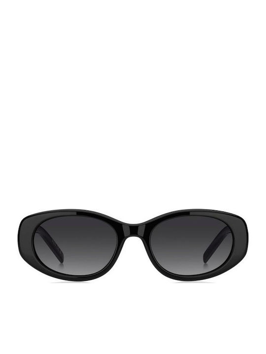Boss Women's Sunglasses with Black Plastic Frame and Black Gradient Lens