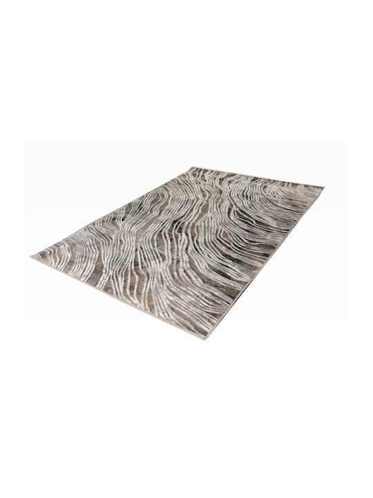 Tzikas Carpets 45002-101 Wohnzimmer Teppich Grau mit einer Breite von 67 cm