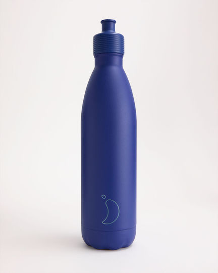 Chilly's Chilly's Sports Thermosflasche Rostfreier Stahl BPA-frei 750ml Matt Blau