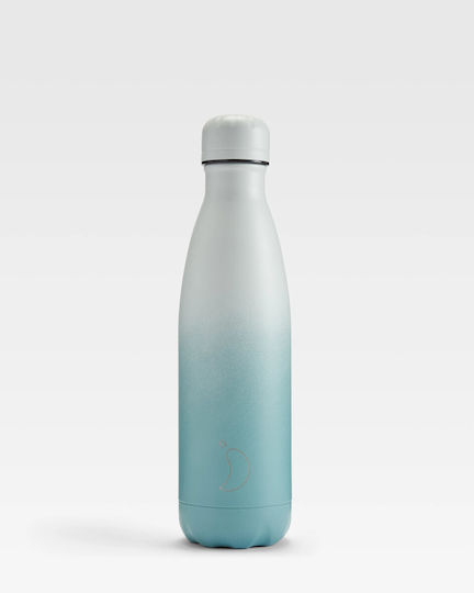 Chilly's Серия Gradient Бутилка Термос Неръждаема Стомана Без BPA 500ml Гранит Прахов Тюркоаз