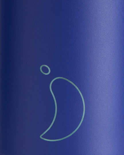 Chilly's Chilly's Sports Thermosflasche Rostfreier Stahl BPA-frei 750ml Matt Blau