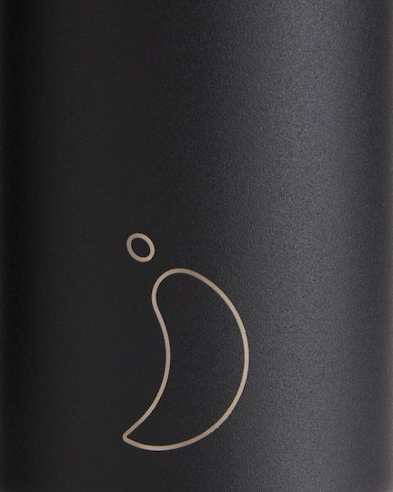 Chilly's Original Series Sports Μπουκάλι Θερμός Ανοξείδωτο BPA Free 750ml All Black