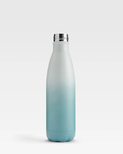 Chilly's Серия Gradient Бутилка Термос Неръждаема Стомана Без BPA 500ml Гранит Прахов Тюркоаз