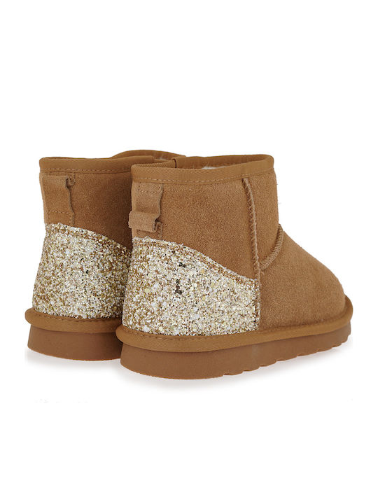 Wildleder Kinderstiefel Tabac Braun