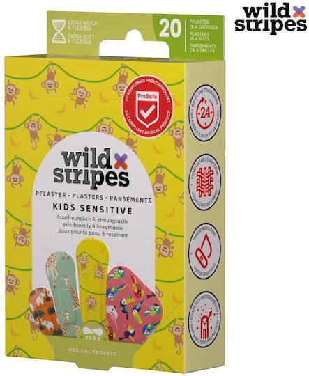 Wild Stripes Kids Jungle Vibe Plasters 20pcs