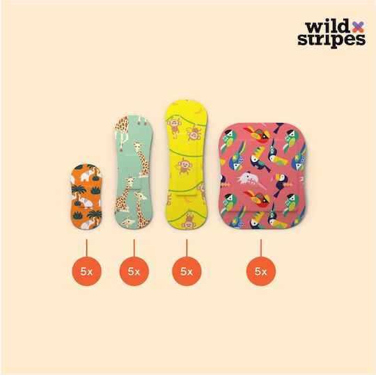 Wild Stripes Kids Jungle Vibe Plasters 20pcs