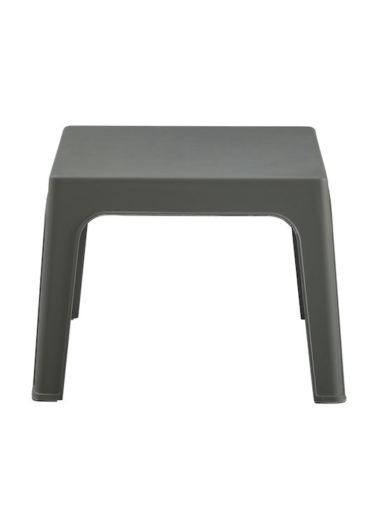 Помощна маса за Малки Външни Пространства от Полипропилен Стабилна Sleek Dark Olive 49.5x49.5x40бр