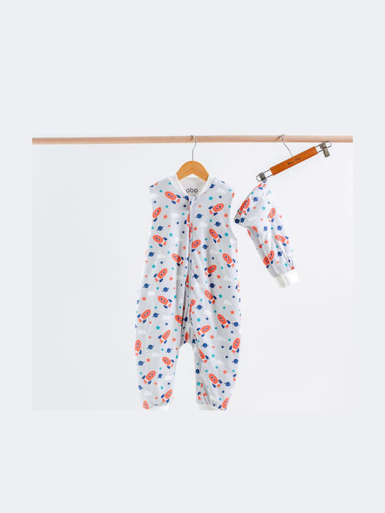 Tender Winter Schlafsack mit Füßen Sky Blue mit abnehmbaren Ärmeln