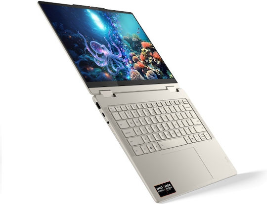 Lenovo Yoga 7 2-in-1 14AKP10 14" OLED 120Hz (Ryzen AI 300 Serie-7 350/24GB/1TB SSD/W11 Startseite) Seashell (GR Tastatur)