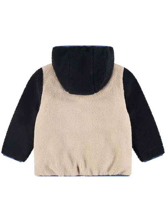 Kids' Casual Jacket Double Sided with Hood Multicolour