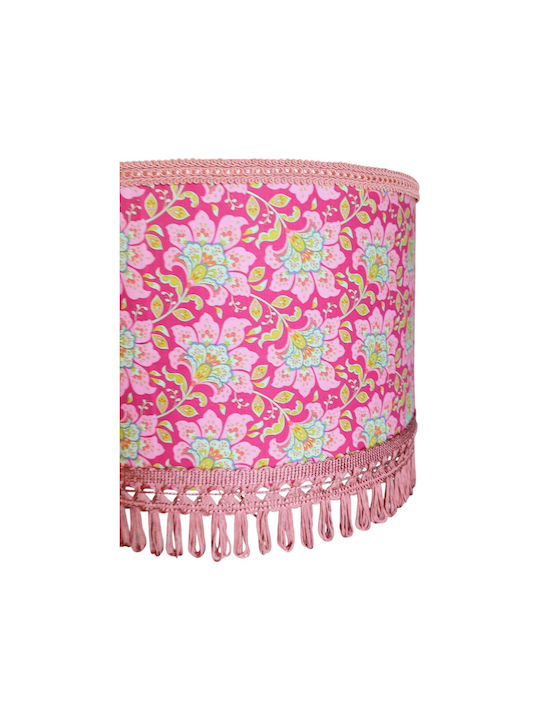 Oxygen Korean Pink Irida Ceiling Light Pink with E27 Socket 35x20cm