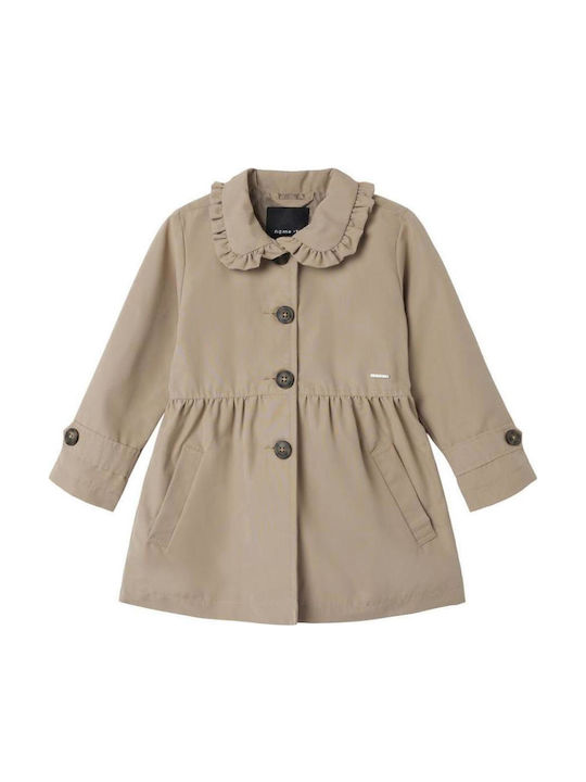 Kids' Trench Coat Beige