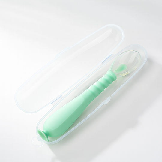 Kidizi Linguriță pentru bebeluși din Silicon în Husă pentru 9+ luni Verde