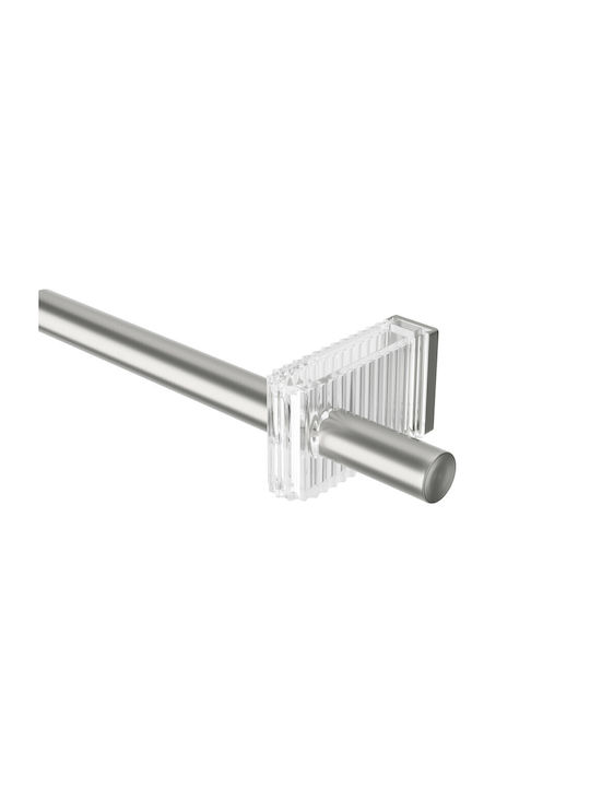 Umbra Extendable Metallic Curtain Pole Flute Single Φ2.5mm 107-305cm Nickel