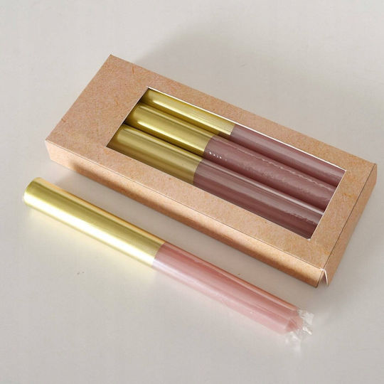 Boltze Decorative Candle Taper Multicolour 4 Pieces