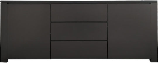 Мебели за съхранение Kalya дървен Anthracite Shade 220x49x89.5см