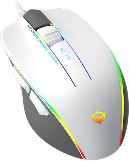 Meetion GM230 RGB Gaming Gaming Maus 12800 DPI Weiß