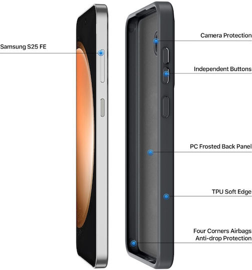 Dux Ducis Yind Series Back Cover Plastic Negru (Galaxy S25 FE)