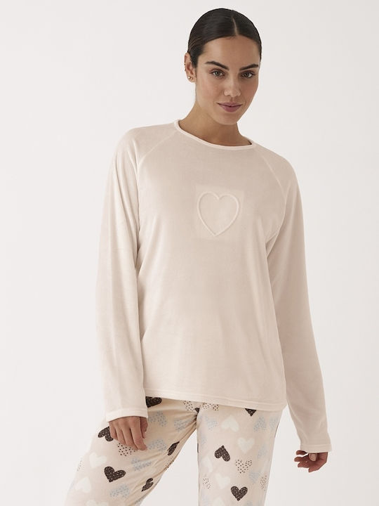 Promise Winter Women's Pyjama Set Pink
