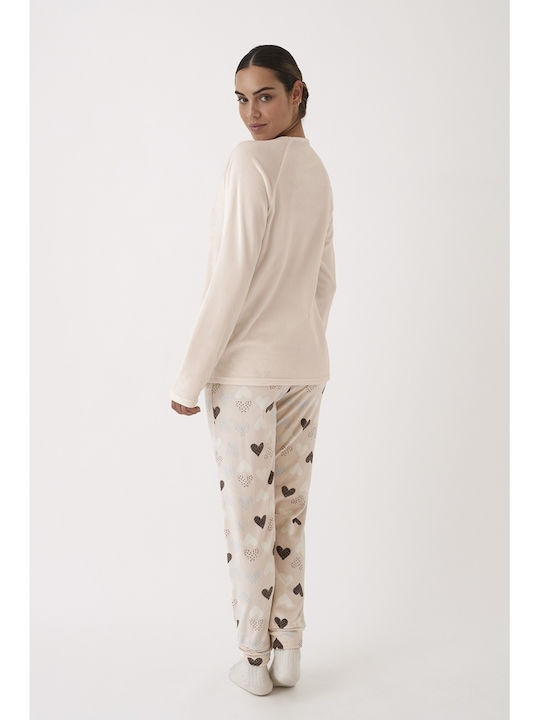 Promise Winter Women's Pyjama Set Pink