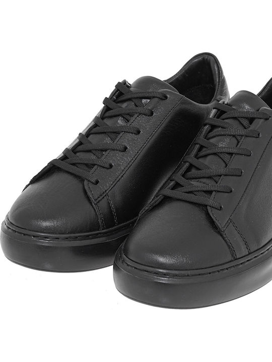 Herren Sneakers Black Leather