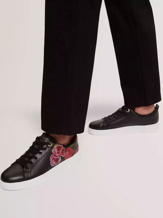 Damen Sneakers Μαύρο / Λουλούδια