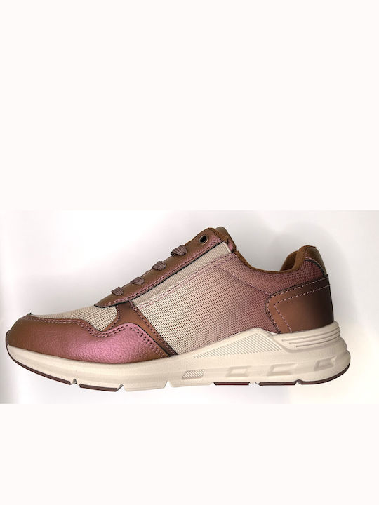 Anatomical Sneakers Bordeaux Metallic Beige