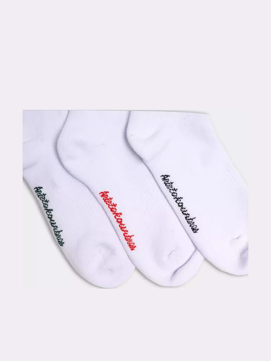 AntetokounBros Ανδρικές Κάλτσες Λευκό 3Pack