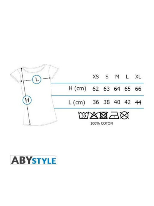 Abysse Damen T-shirt Schwarz Baumwolle Abysse Damen T-shirt Schwarz Baumwolle