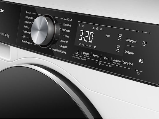 Hisense Πλυντήριο Ρούχων 10.5kg 1400 Στροφών WF5S1045BW