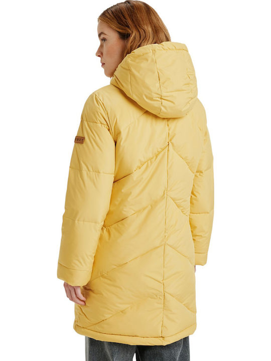 Better Weather Γυναικείο Μπουφάν για Χειμώνα Yellow