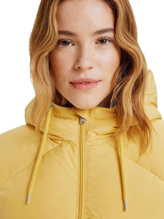 Better Weather Γυναικείο Μπουφάν για Χειμώνα Yellow
