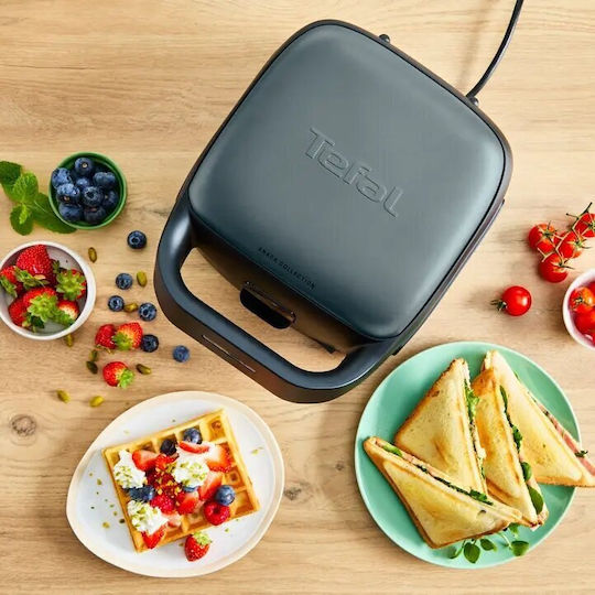 Tefal Snack Collection Sandwich Maker with Removable Plates for 2 Sandwiches 700W Black