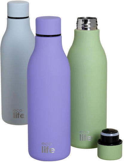 Ecolife Bottle Thermos Stainless Steel BPA Free 550ml Pistachio