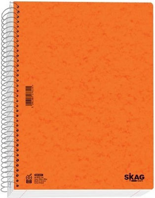 Skag Spiral Caiet Cu dungi A4 90 de Foi 3 de Subiecte Basic 1buc (Diverse modele/culori)