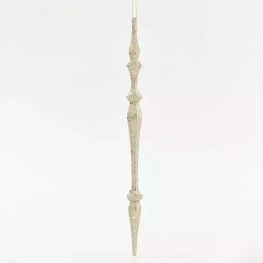Weihnachtsbaumschmuck Stalaktit Kunststoff Gold 0.33x31cm