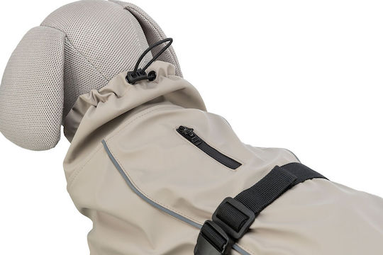 Trixie Beige Waterproof Dog Coat XLarge with 80cm Back Length