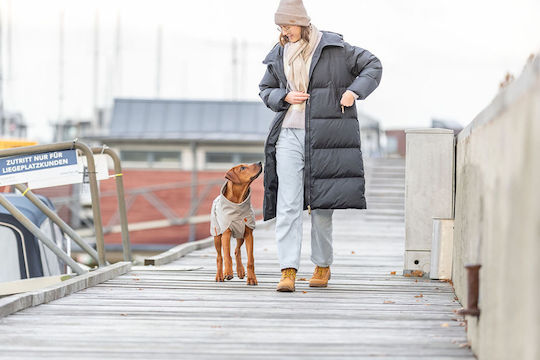 Trixie Beige Waterproof Dog Coat XLarge with 80cm Back Length