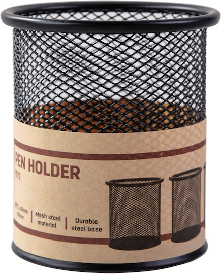 Metallic Pencil Holder in Black Color 1pcs 10x9cm